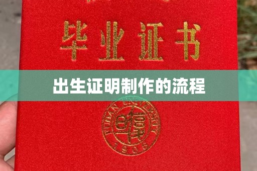洛宁出生证明制作的流程