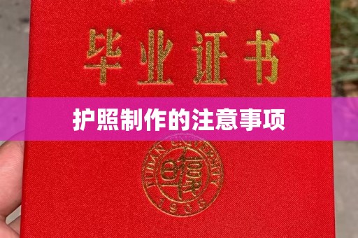 洛宁护照制作的注意事项